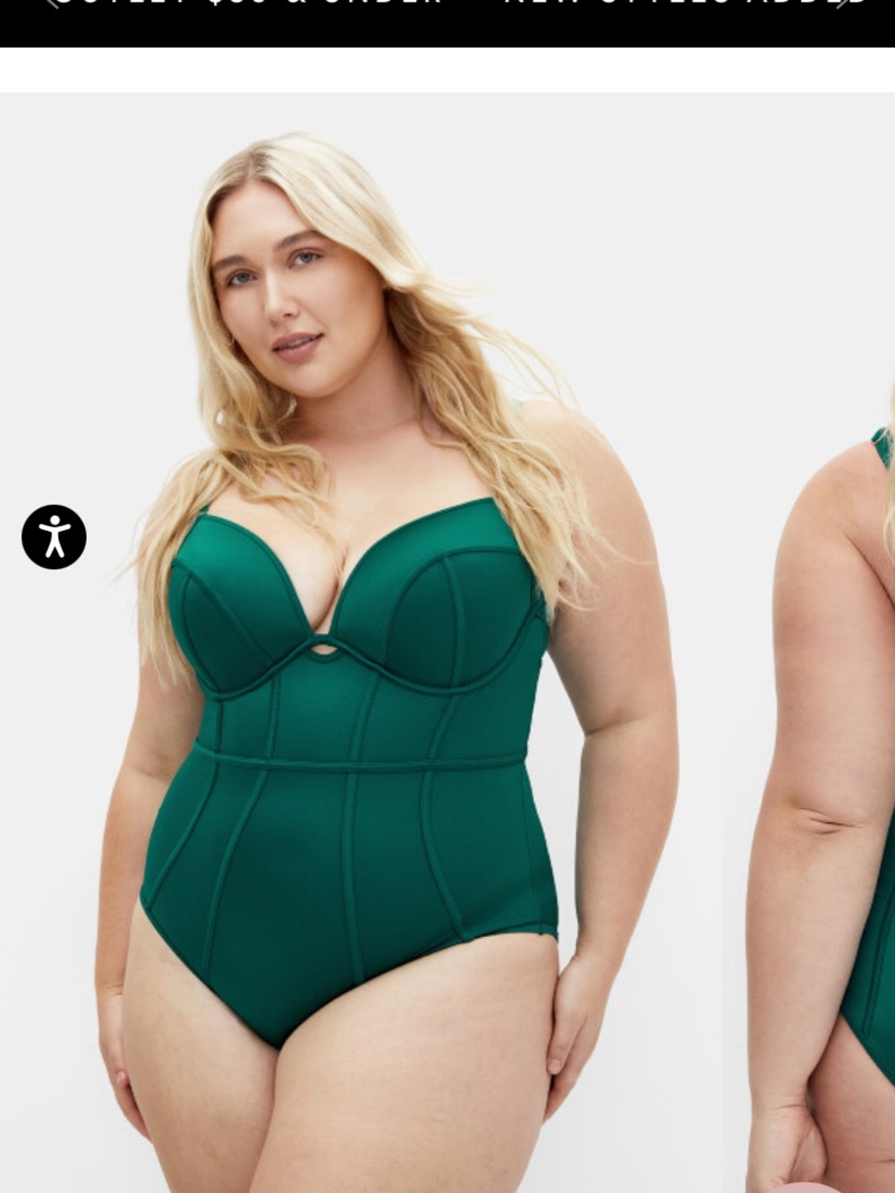 City Chic Geneva underwire swimsuit